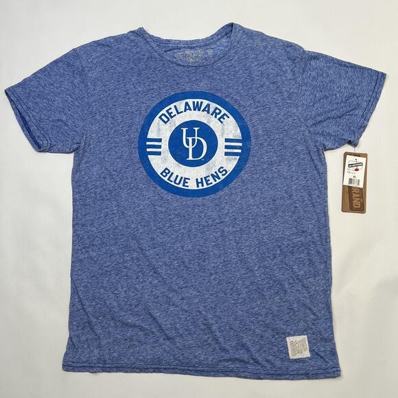 Delaware Blue Hens Shirt Mens XL NCAA Basketball Retro Brand College Tee - Picture 1 of 10